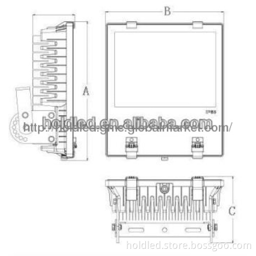 IP65 200w  LED floodlight 18000lm energy saving replace cfl light